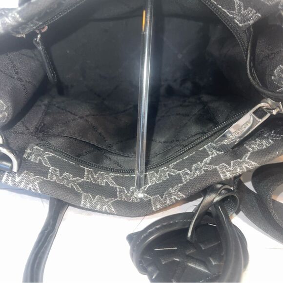 MICHAEL KORS MIRELLA BLACK MULTI METALLIC SM SHOPPER TZ XBODY - Picture 5 of 13